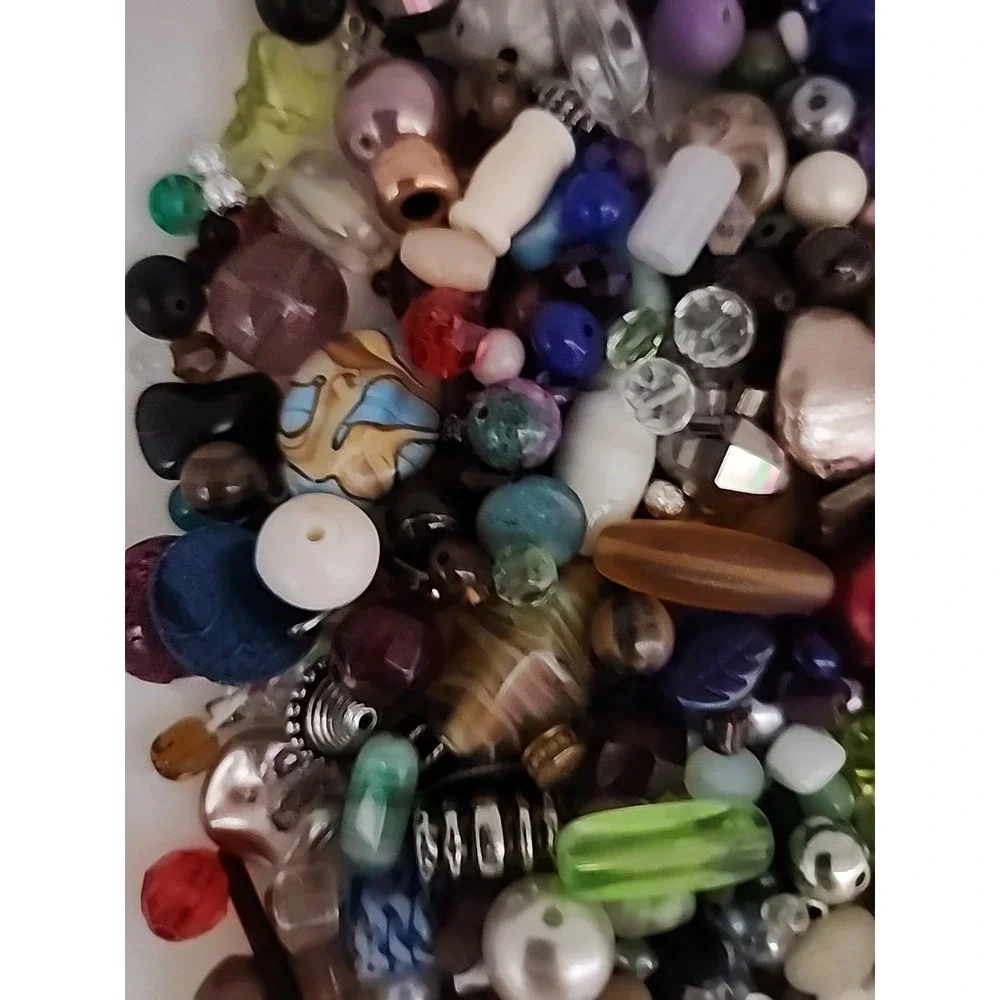 Happy Beads Bead Mix One Pound Mix Lot 1mm To 20mm Childs Play To Fancy #133